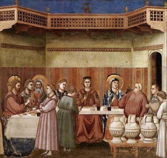 GIOTTO di Bondone Marriage at Cana Germany oil painting art